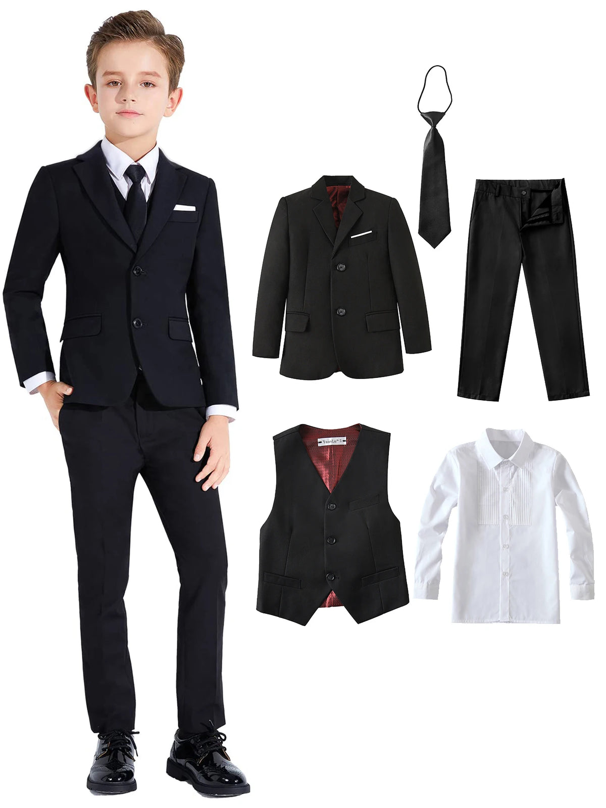 Costume garçon cintré 8044 – CLEVI Paris