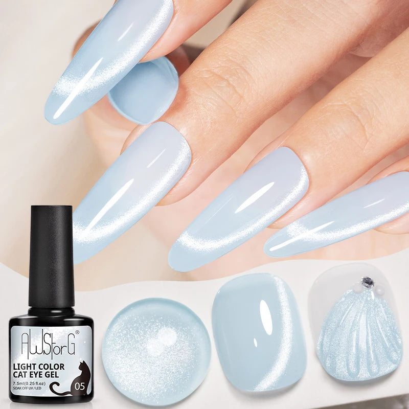 Vernis Gel UV Cat Eye AWStorG 7,5ml Semi-Permanent – CLEVI Paris