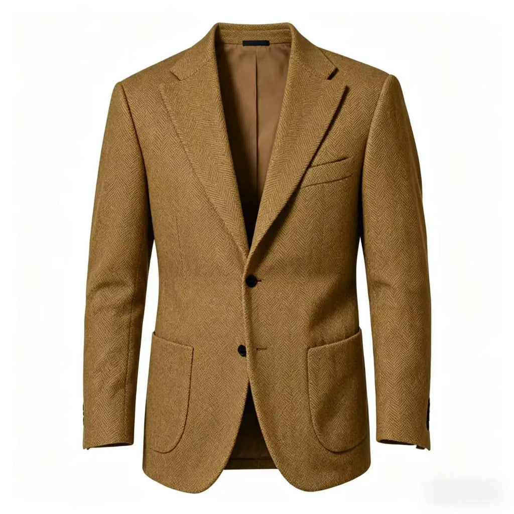 Blazer homme en tweed à chevrons – CLEVI Paris