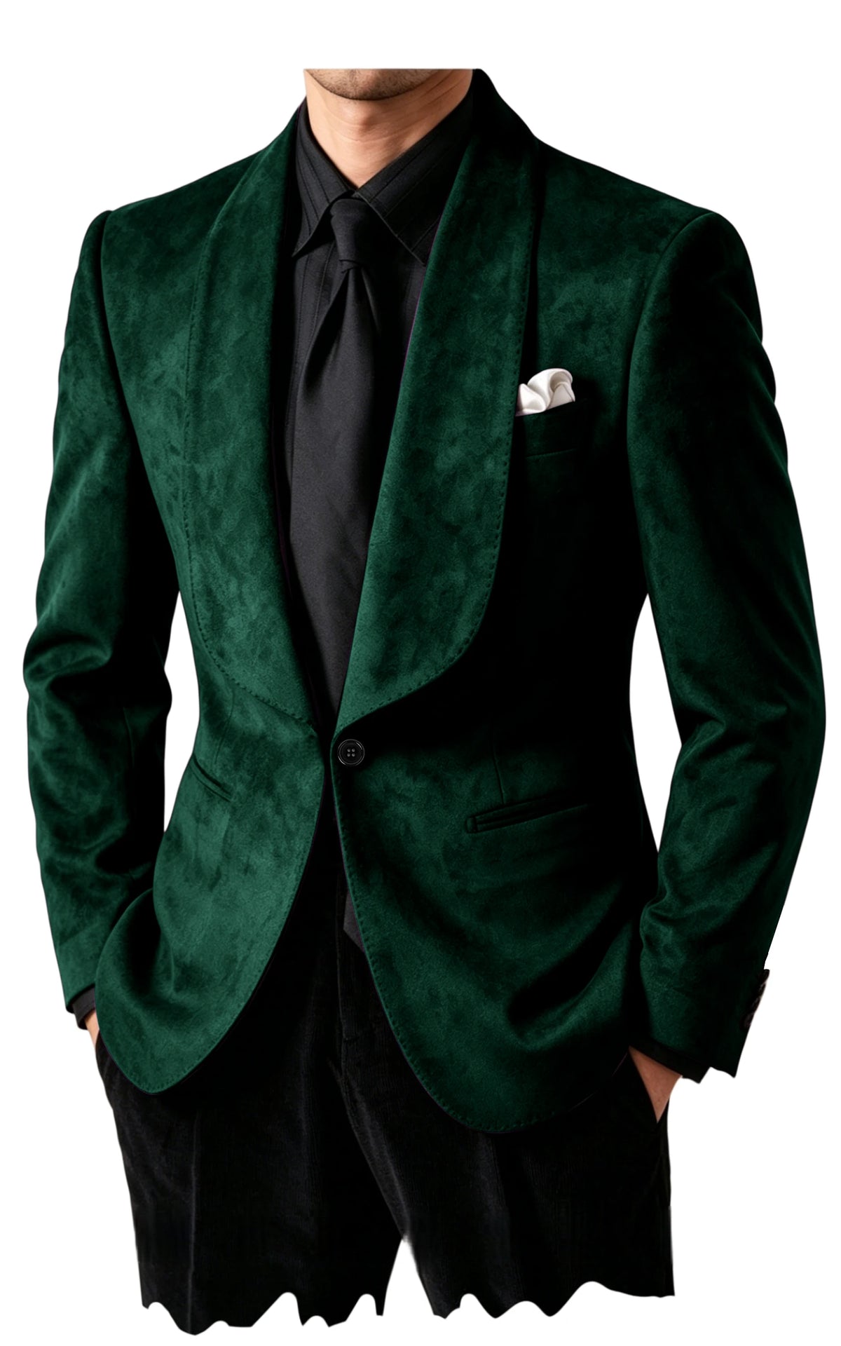 Blazer homme en suédine col châle – CLEVI Paris