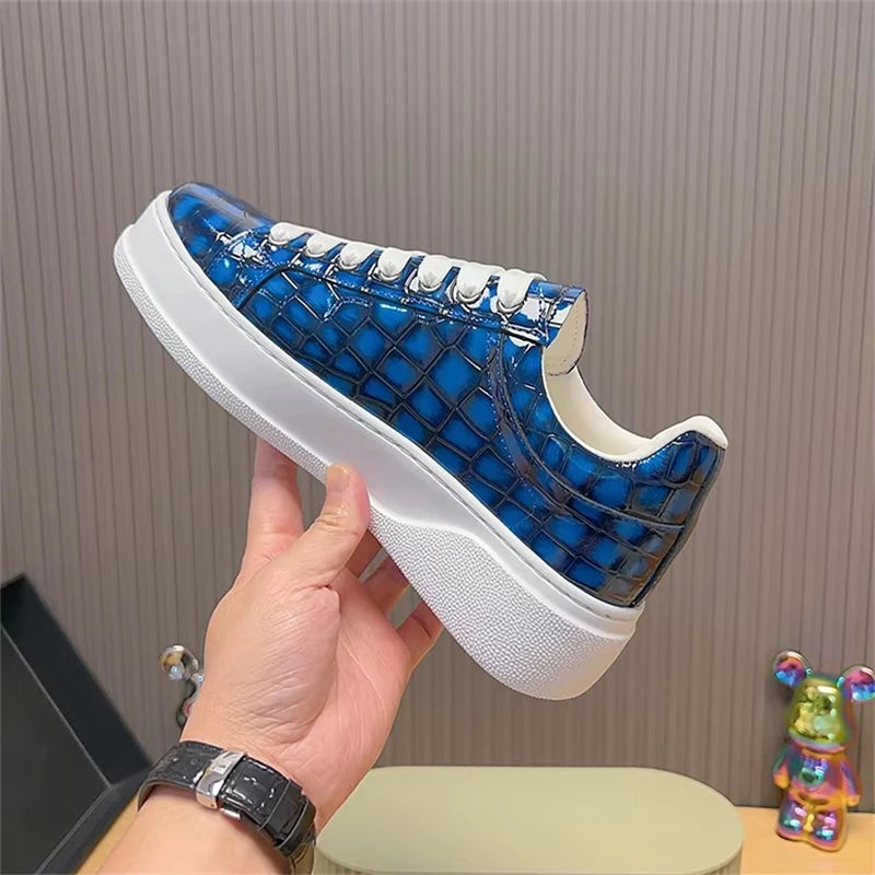 Sneakers basses homme à semelle épaisse – CLEVI Paris