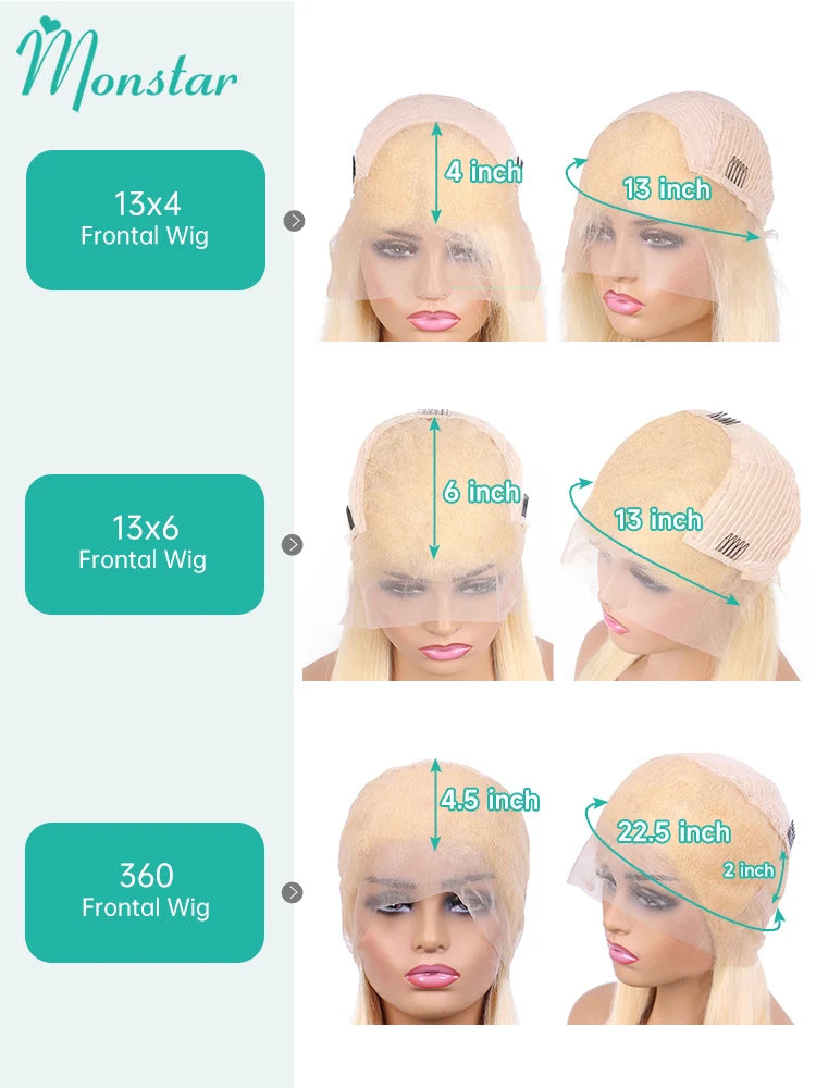 Perruque Lace Front Cheveux Humains 613 Blonde HD Transparente 13x4 13x6 360 – CLEVI Paris