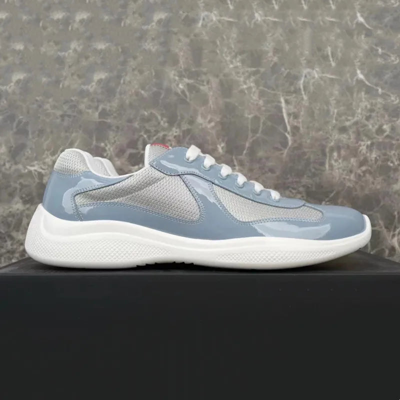 Sneakers Basses en Cuir et Maille Mixte – CLEVI Paris