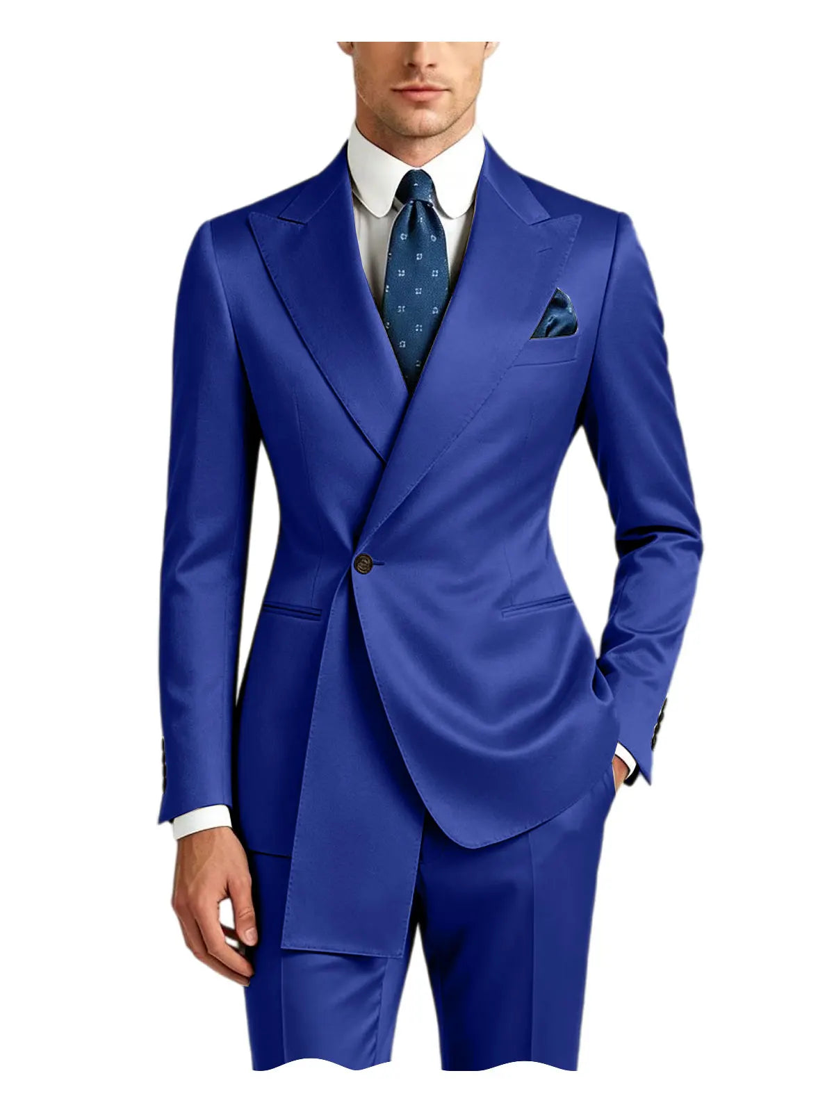 Smoking homme en satin 2 pièces – CLEVI Paris