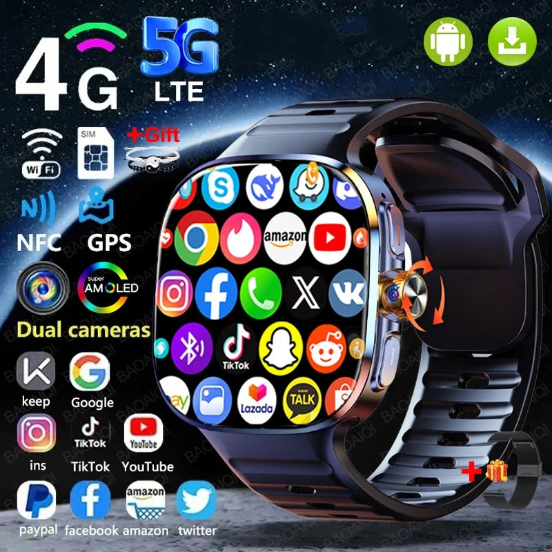 Montre Connectée 4G Android 10 Haut de Gamme – CLEVI Paris