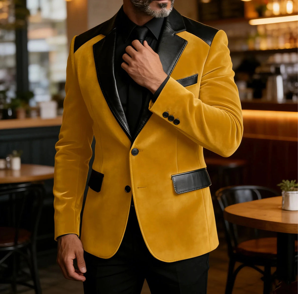 Costume homme en velours, coupe ajustée – CLEVI Paris