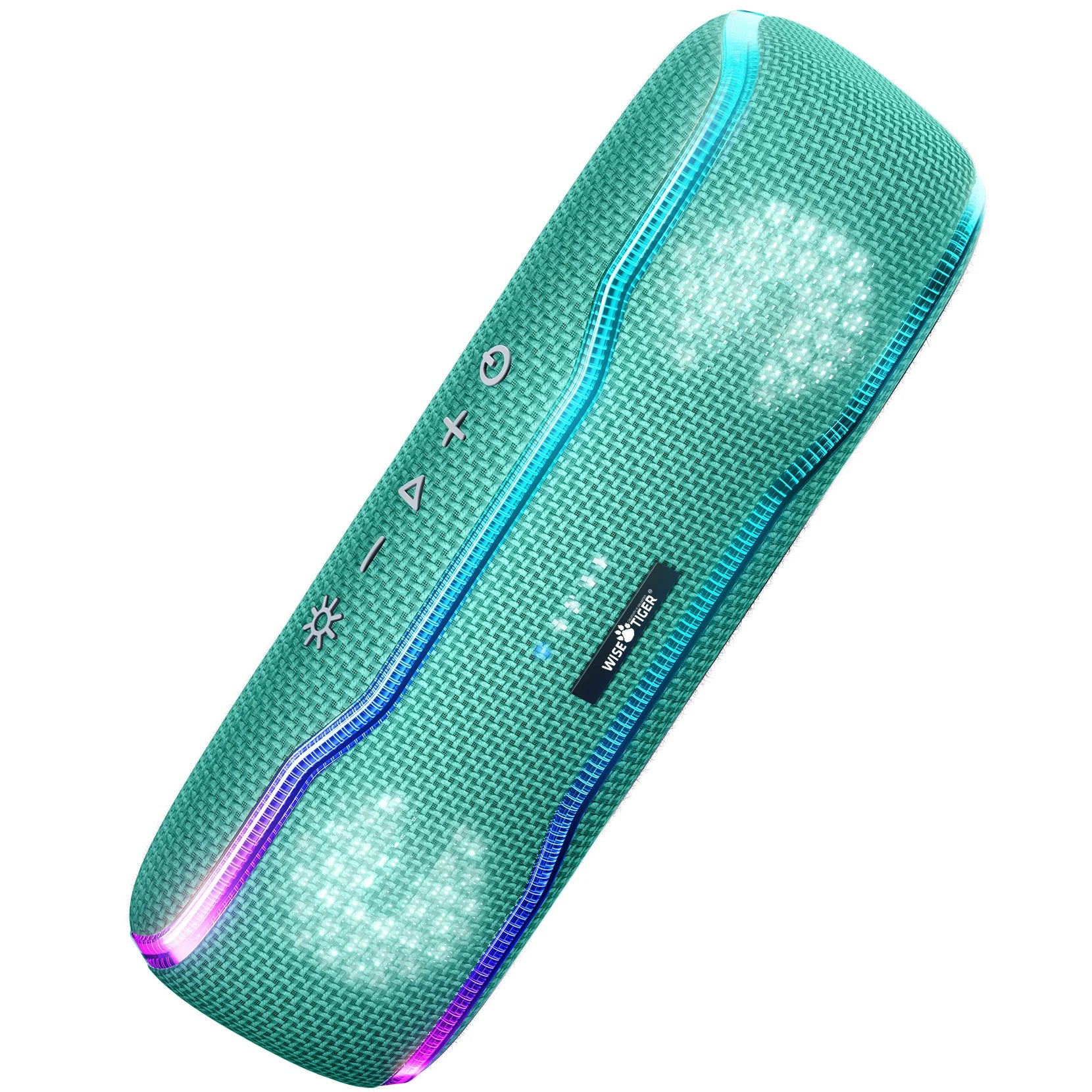 Enceinte Bluetooth Outdoor 25W – IPX7, 24h, Lumières RGB, Stéréo | WISETIGER F10C