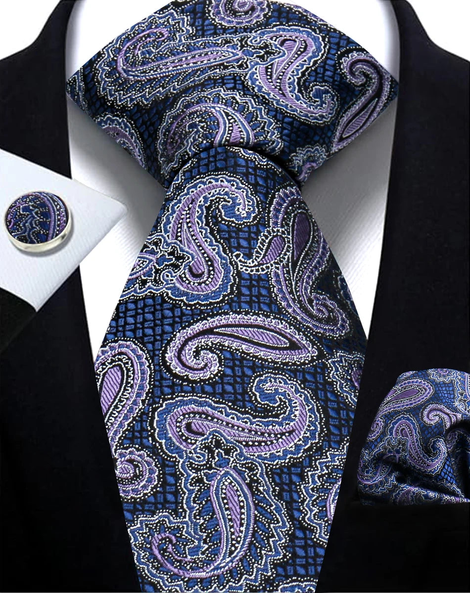 Cravate Paisley Homme et Pochette – CLEVI Paris