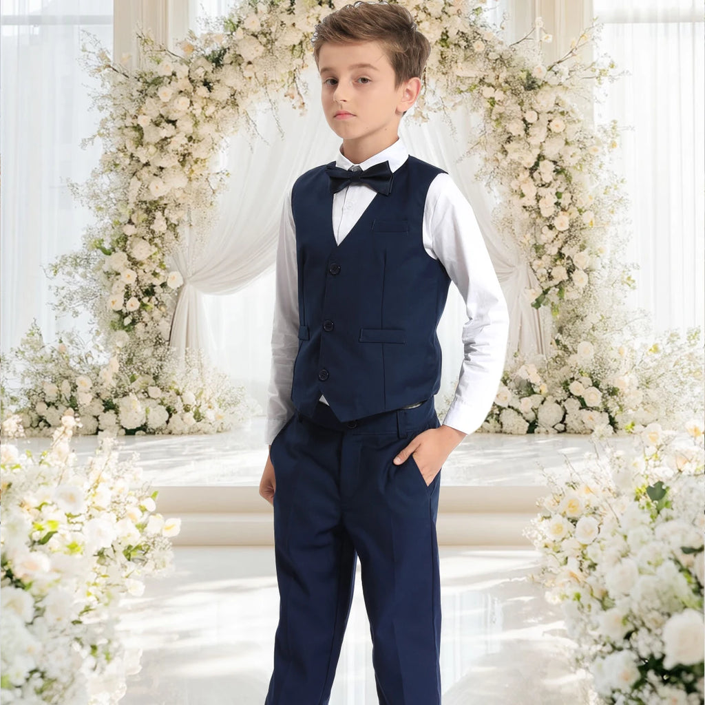 Costume garçon cérémonie 7120 sans nœud papillon – CLEVI Paris