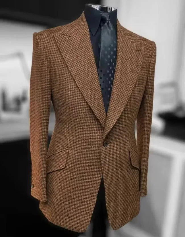 Blazer homme pied-de-poule – CLEVI Paris