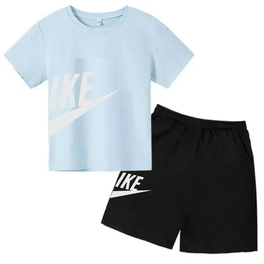 Ensemble enfant T-shirt et short en coton – CLEVI Paris