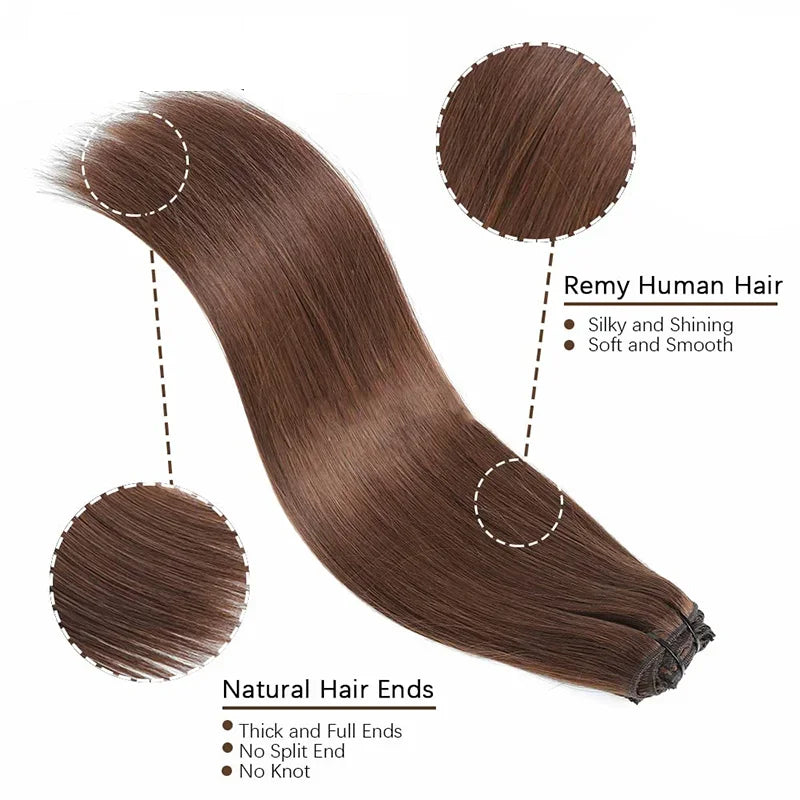 Extensions cheveux humains à clips – CLEVI Paris