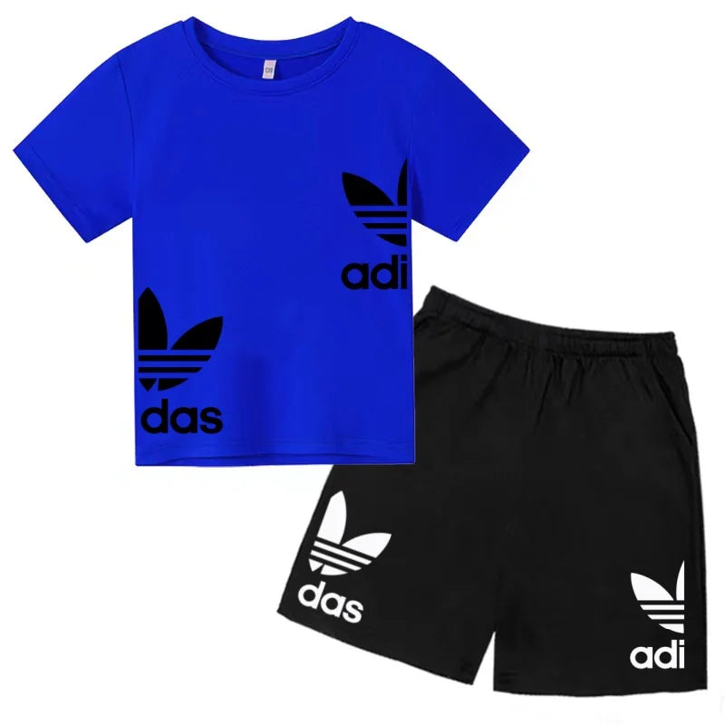 Ensemble enfant T-shirt à lettres et short – CLEVI Paris