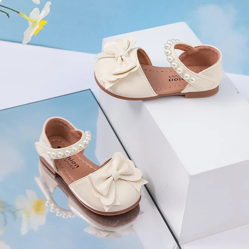 Sandales enfant à perles et nœud – CLEVI Paris