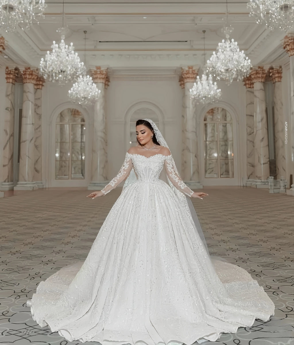 Robe de mariée princesse en tulle – CLEVI Paris