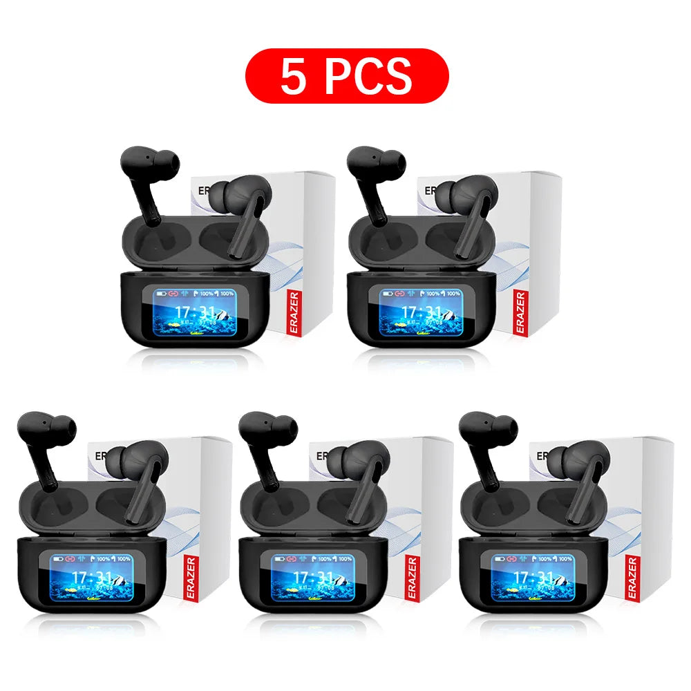 Écouteurs TWS ERAZER ANC Écran LCD Tactile Bluetooth 5.0 – CLEVI Paris
