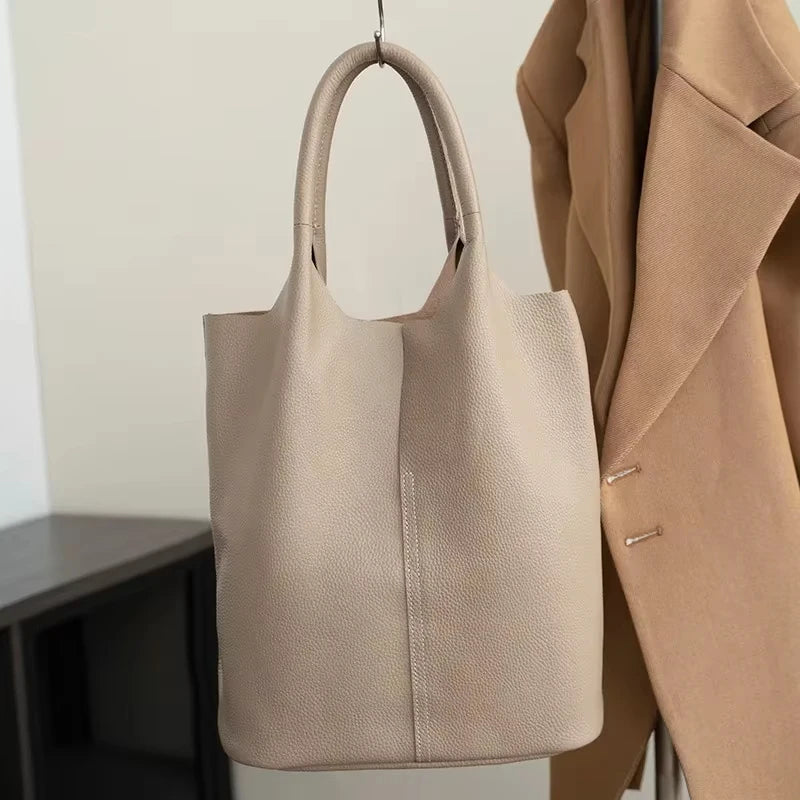 Sac seau femme en cuir de vachette – CLEVI Paris