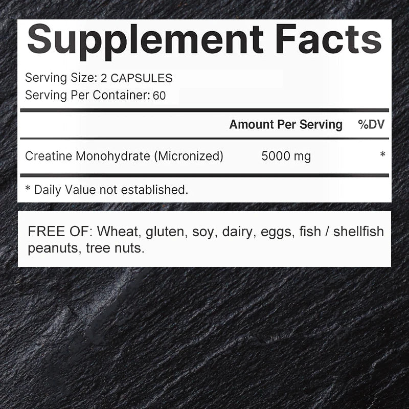 Créatine monohydrate en capsules – CLEVI Paris