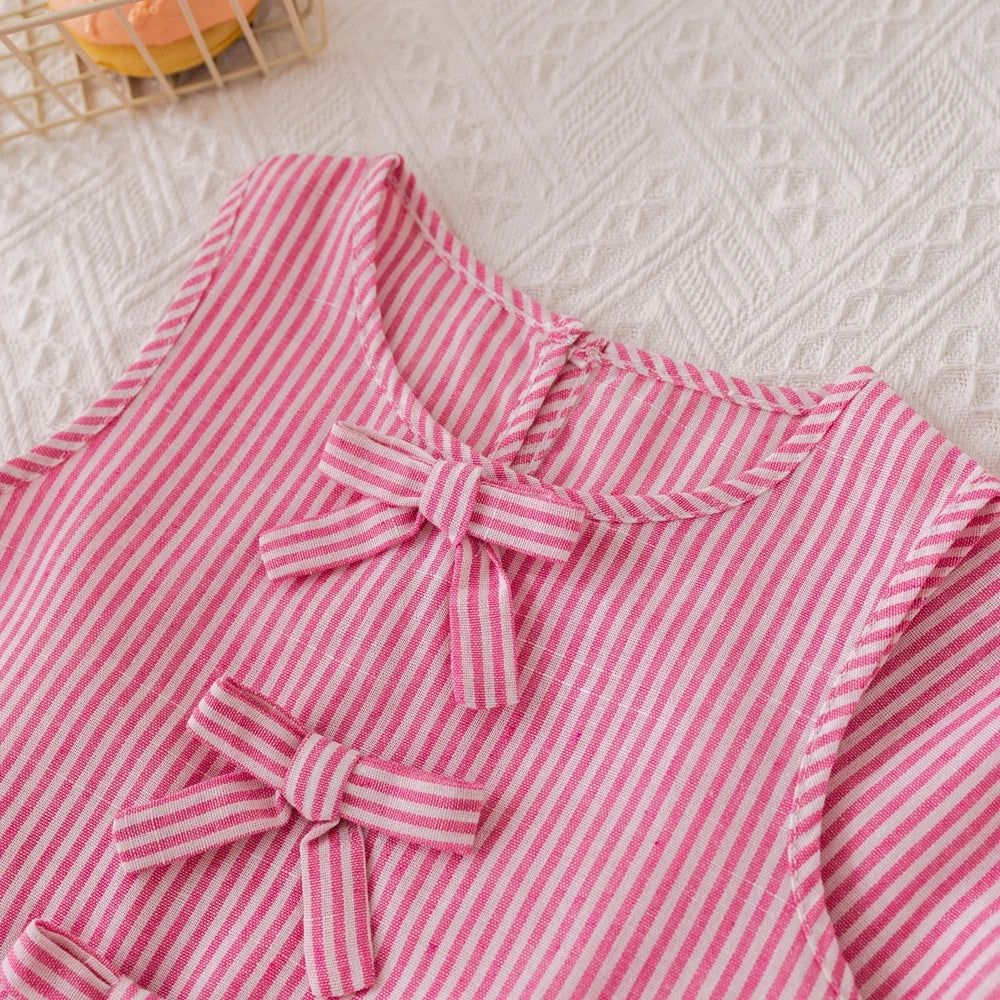 Ensemble fille rose à rayures Humor Bear – CLEVI Paris
