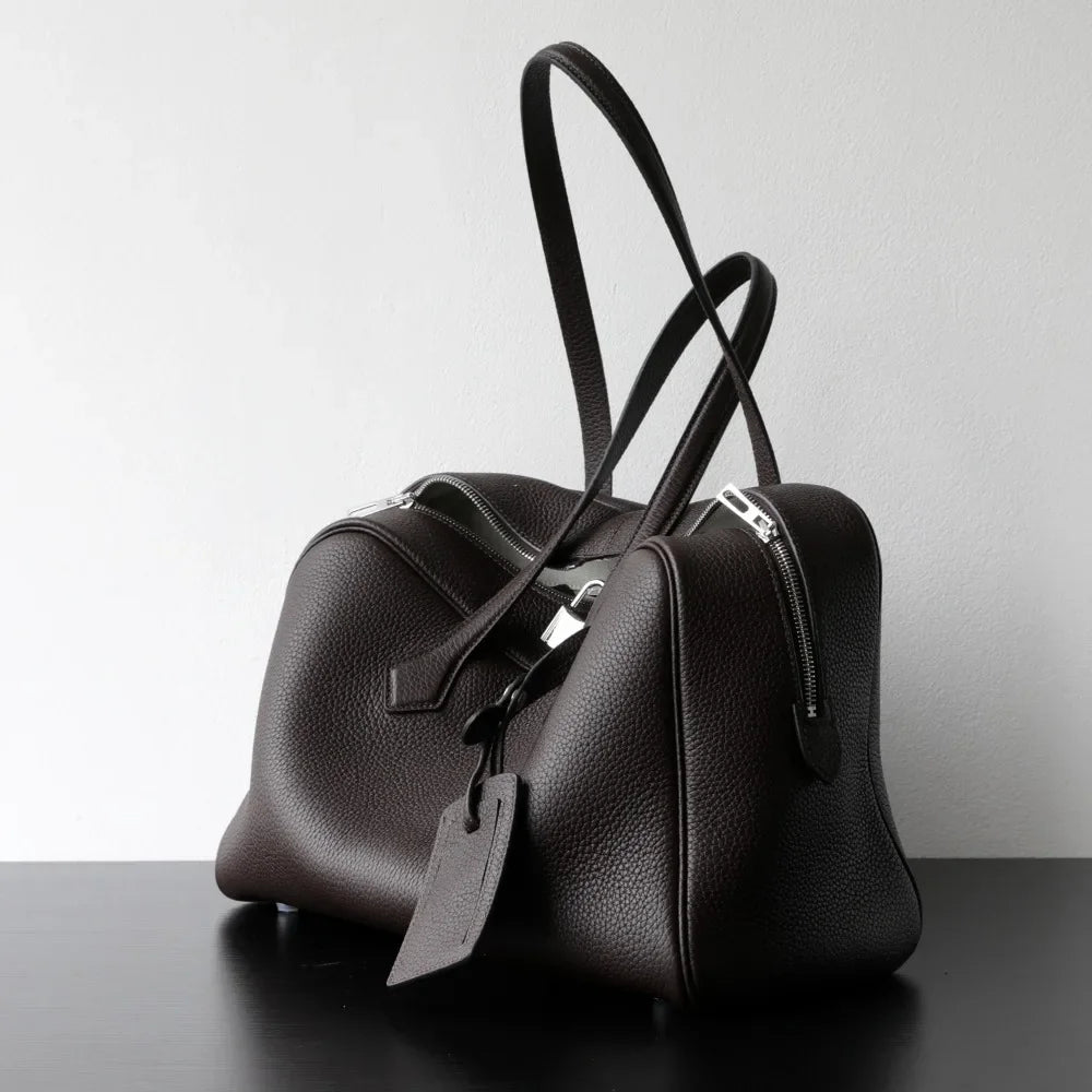 Sac Cuir Véritable Minimaliste Grande Capacité Femme – CLEVI Paris