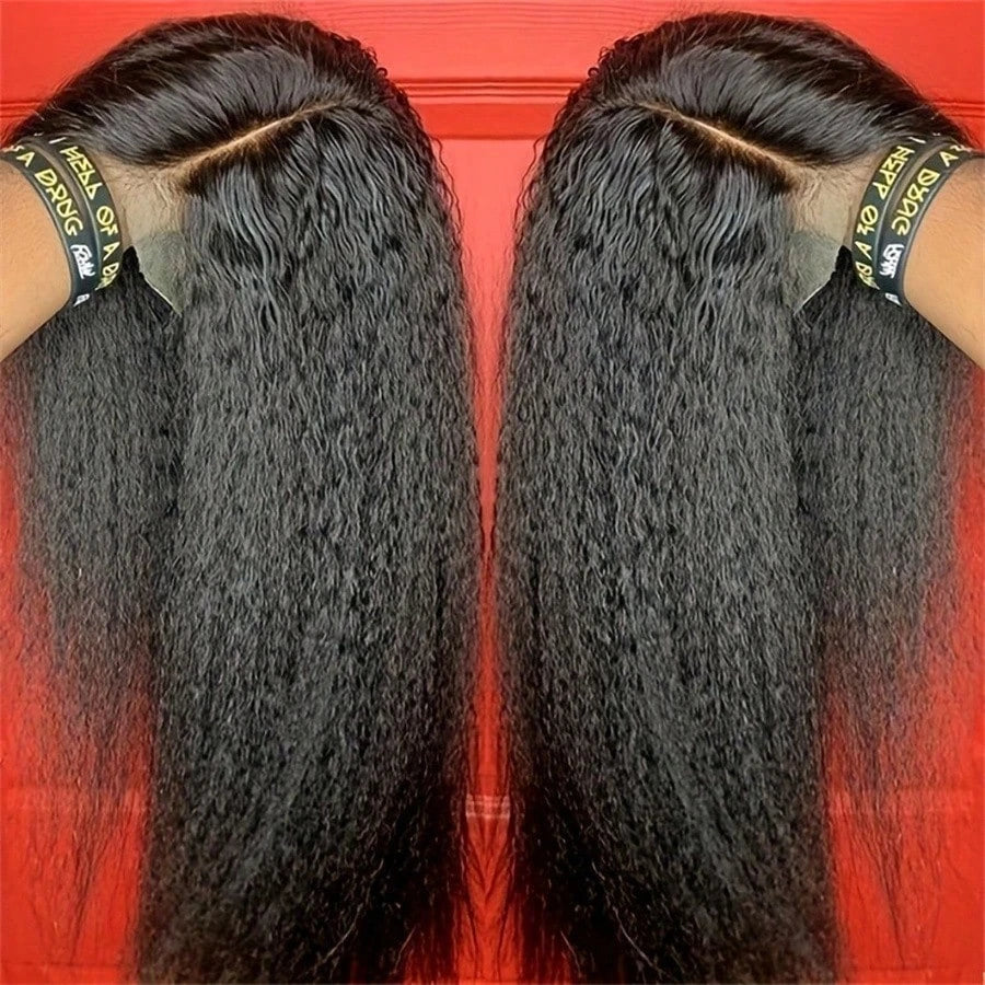 Perruque Kinky Straight HD Lace 13x4 5x5 Cheveux Humains Femme – CLEVI Paris