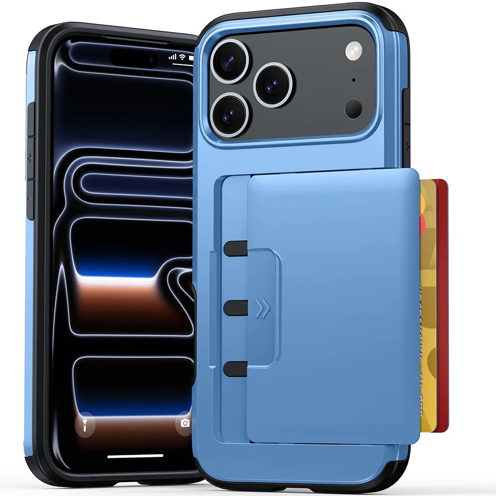 Coque iPhone porte-carte coulissant – CLEVI Paris
