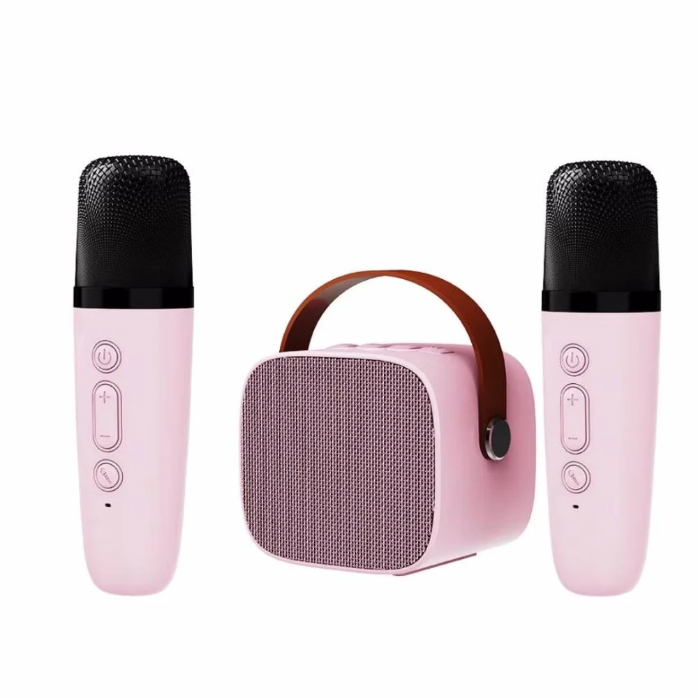 Machine Karaoké Portable Bluetooth Enceinte & 1-2 Micros Sans Fil – CLEVI Paris