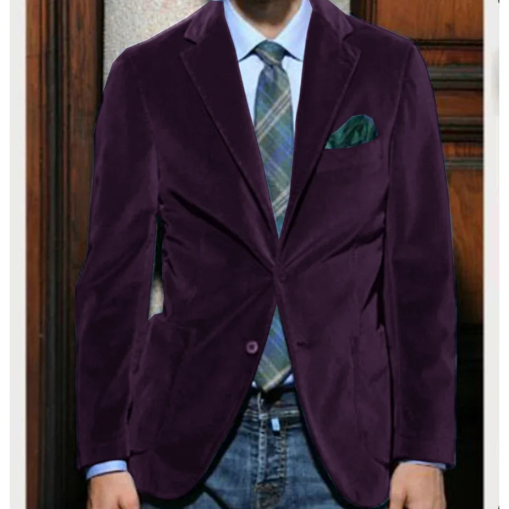 Costume Homme Velours 2 Pièces – CLEVI Paris