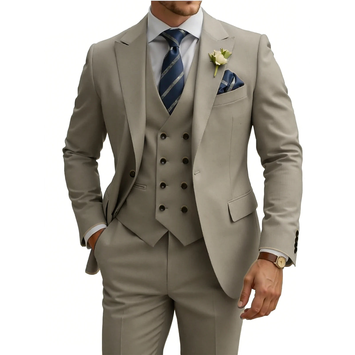Costume homme 3 pièces, coupe ajustée – CLEVI Paris
