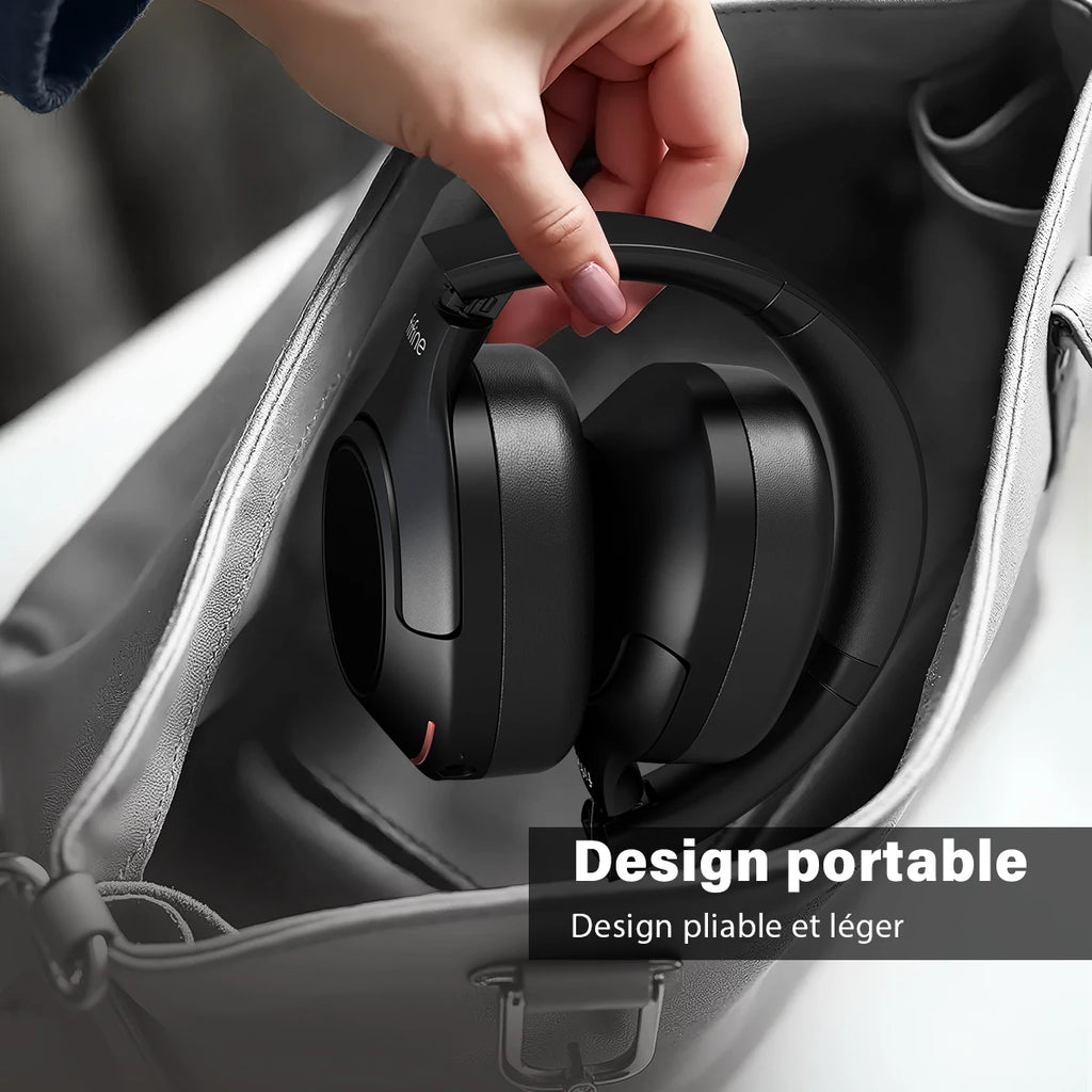 Casque Bluetooth FIFINE X3 ANC Mode Transparent 65h Bass – CLEVI Paris