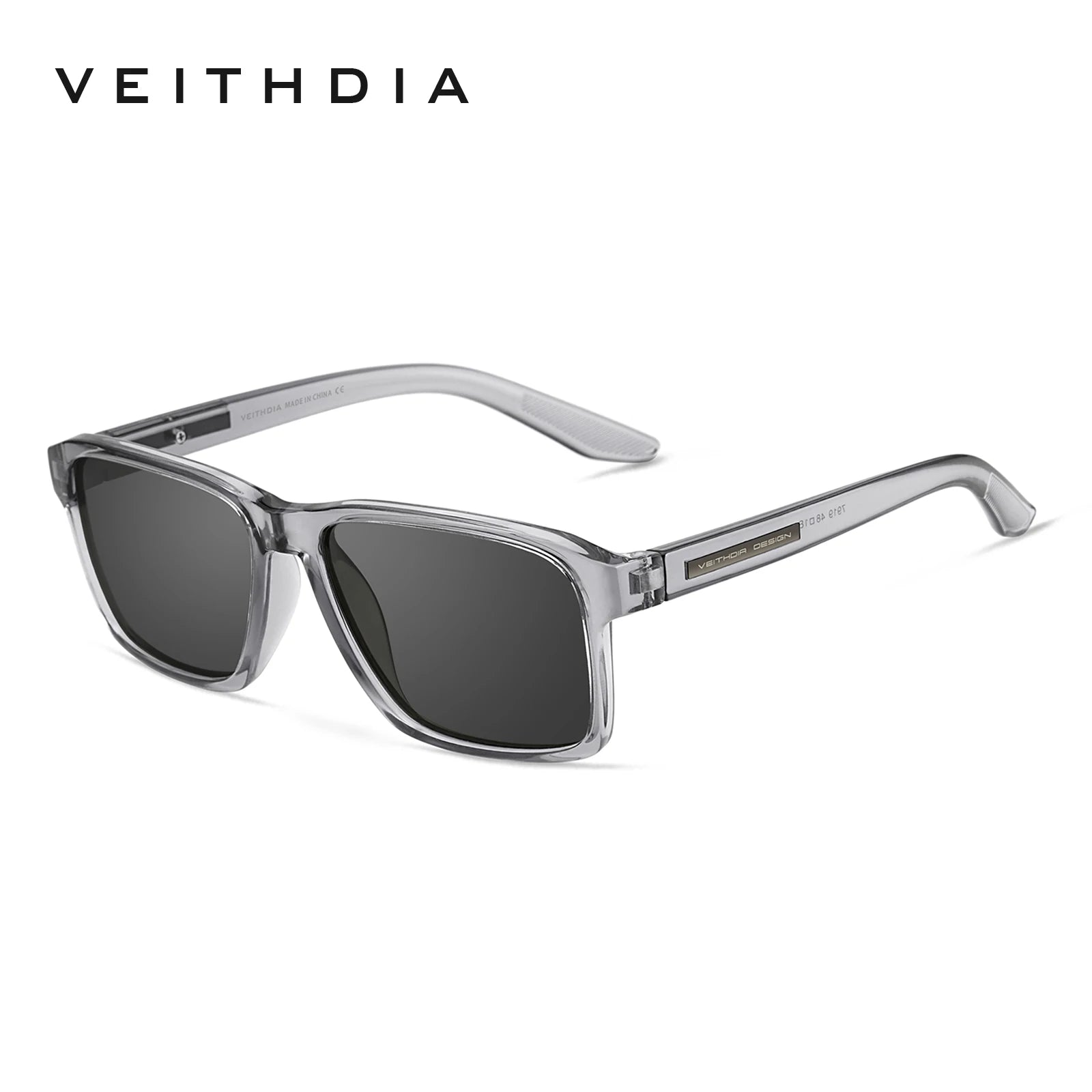 Lunettes de Soleil Polarisées Carrées TR-90 – Verres TAC Photochromiques Miroir Anti-Reflets UV400 Sport – CLEVI Paris