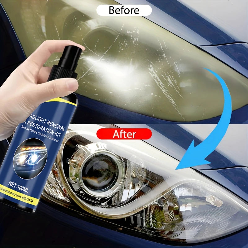 Spray d’entretien pour phares auto 100 ml – CLEVI Paris