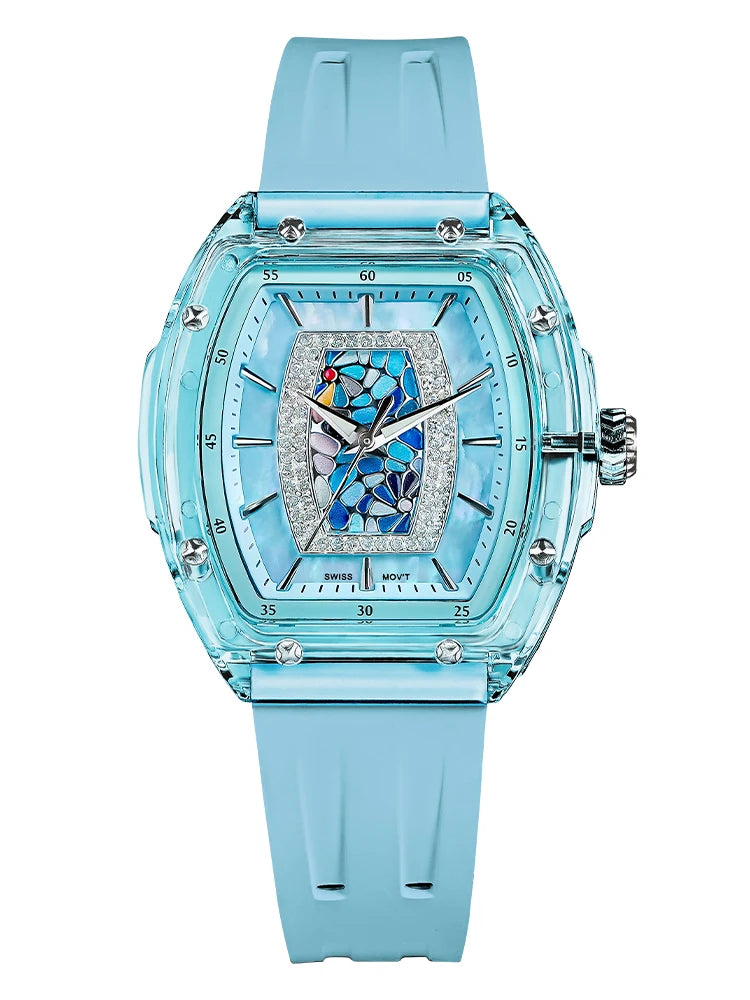 TSAR BOMBA TB-8219L Montre Femme Quartz Cristal Saphir Élégante – CLEVI Paris