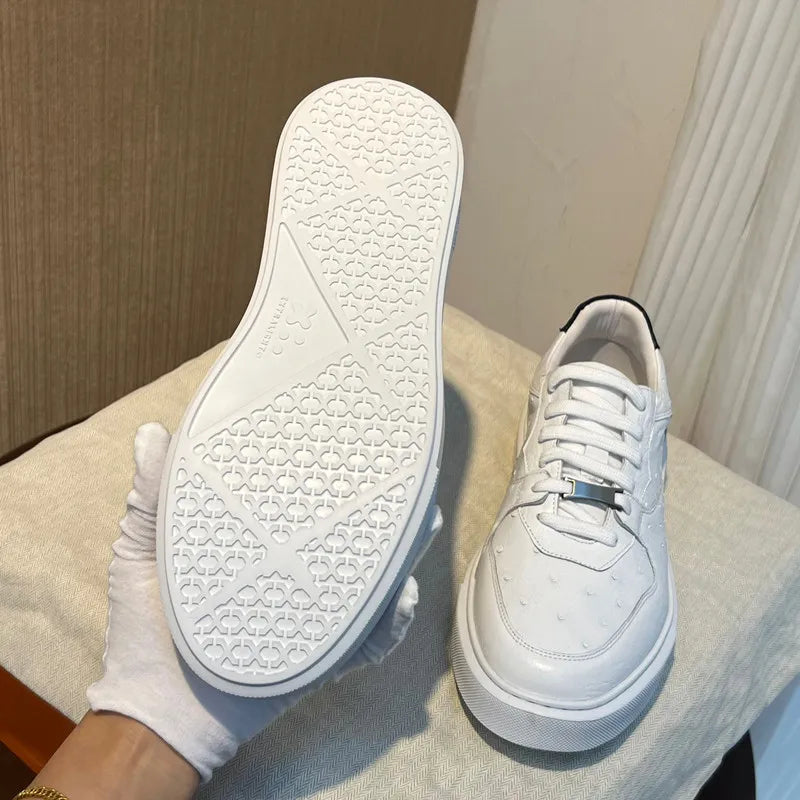 Sneakers basses unisexes blanches – CLEVI Paris