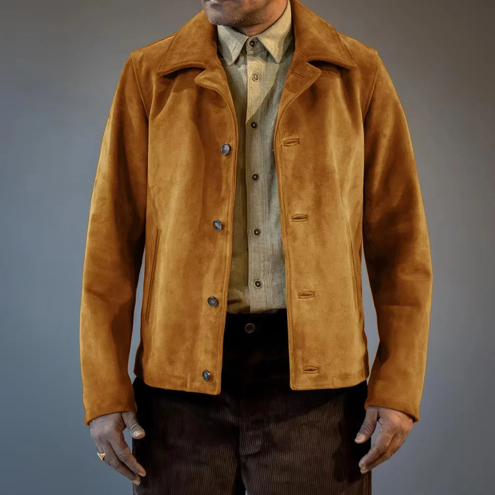 Veste effet daim vintage homme – CLEVI Paris