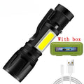 Lampe Torche LED 2000 Lumens Zoom Tactique Rechargeable USB-C – CLEVI Paris