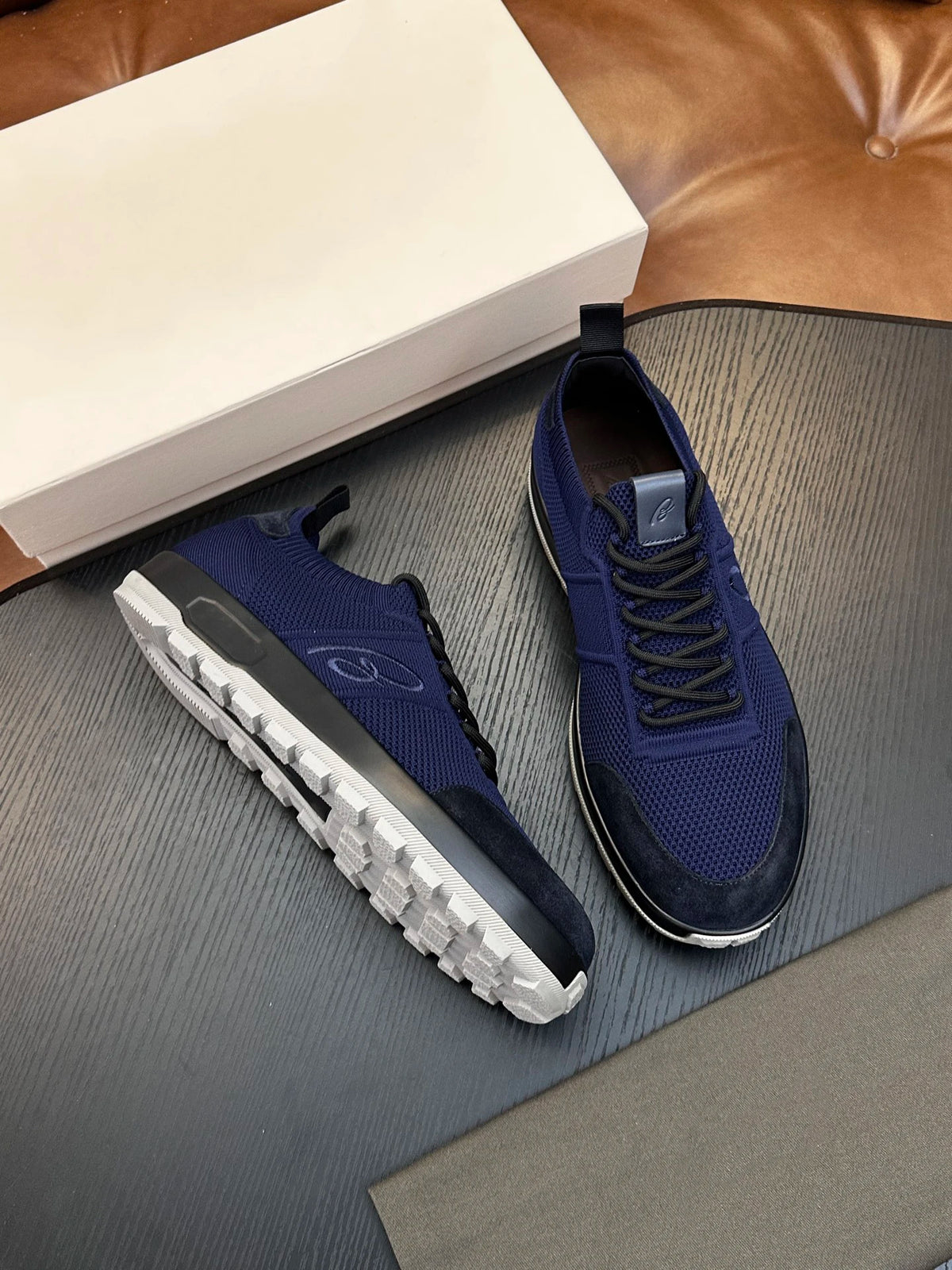 Sneakers Homme Cuir Véritable Imprimé Respirant Casual Sport EU 38-46 – CLEVI Paris