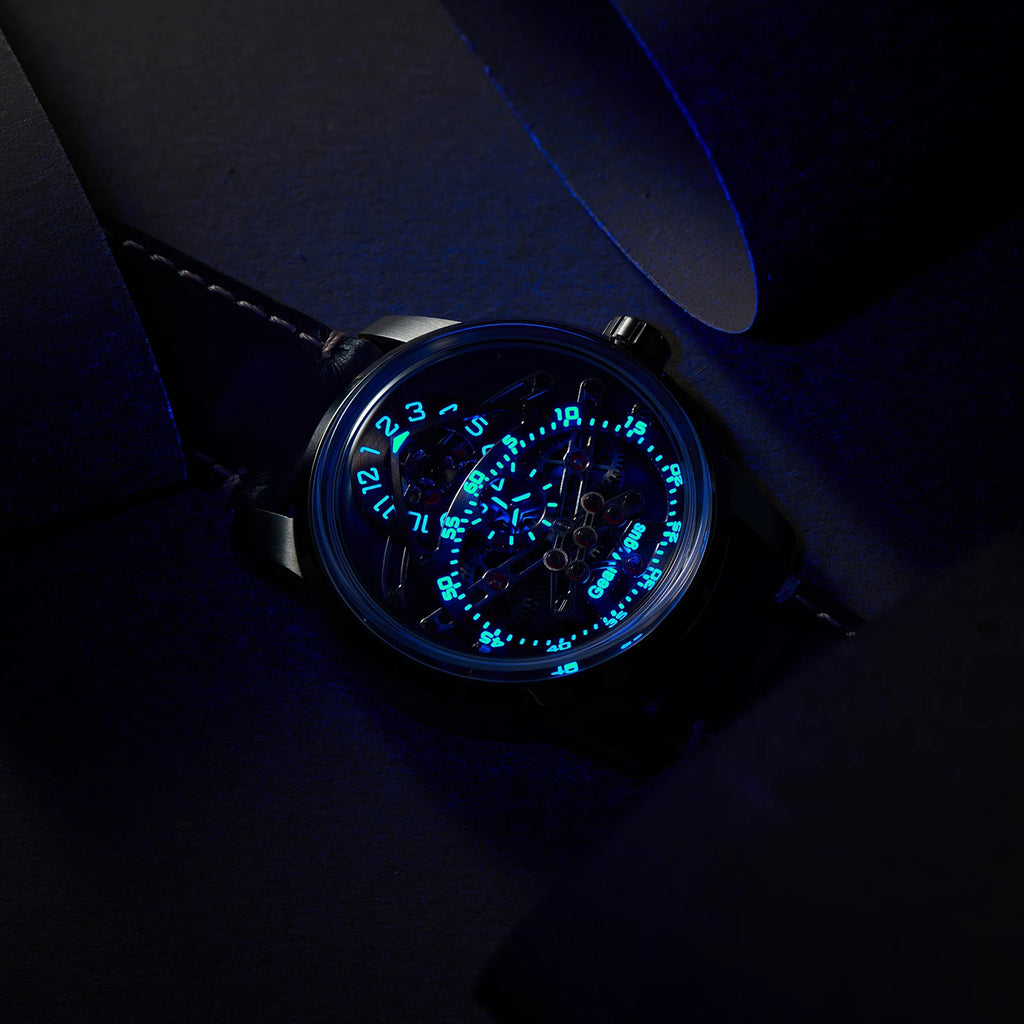 Montre Homme Automatique Aiguilles Télescopiques Calibre Suisse SW200 Oblvlo x GearMagus OBL-MGS – CLEVI Paris