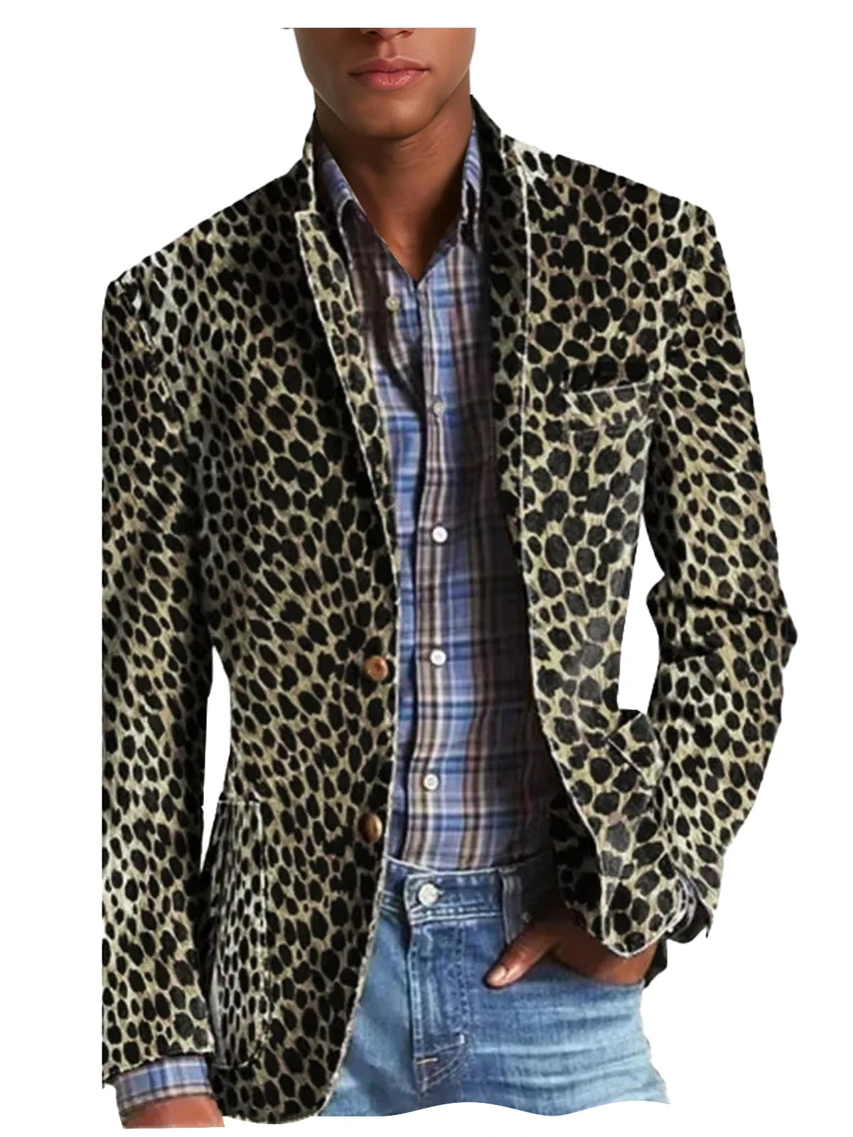 Blazer Velours Homme Imprimé – CLEVI Paris