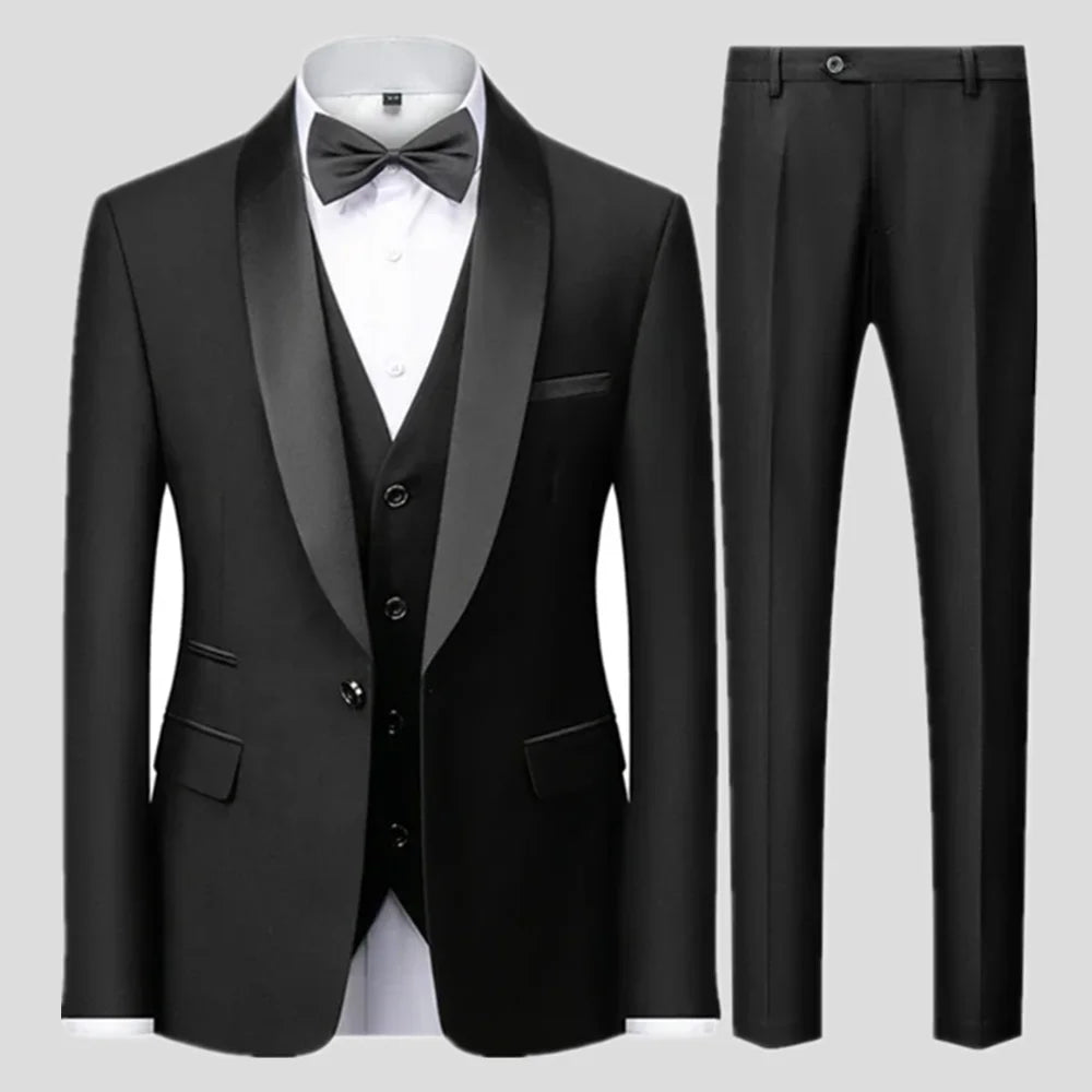 Costume trois pièces homme coupe droite – CLEVI Paris