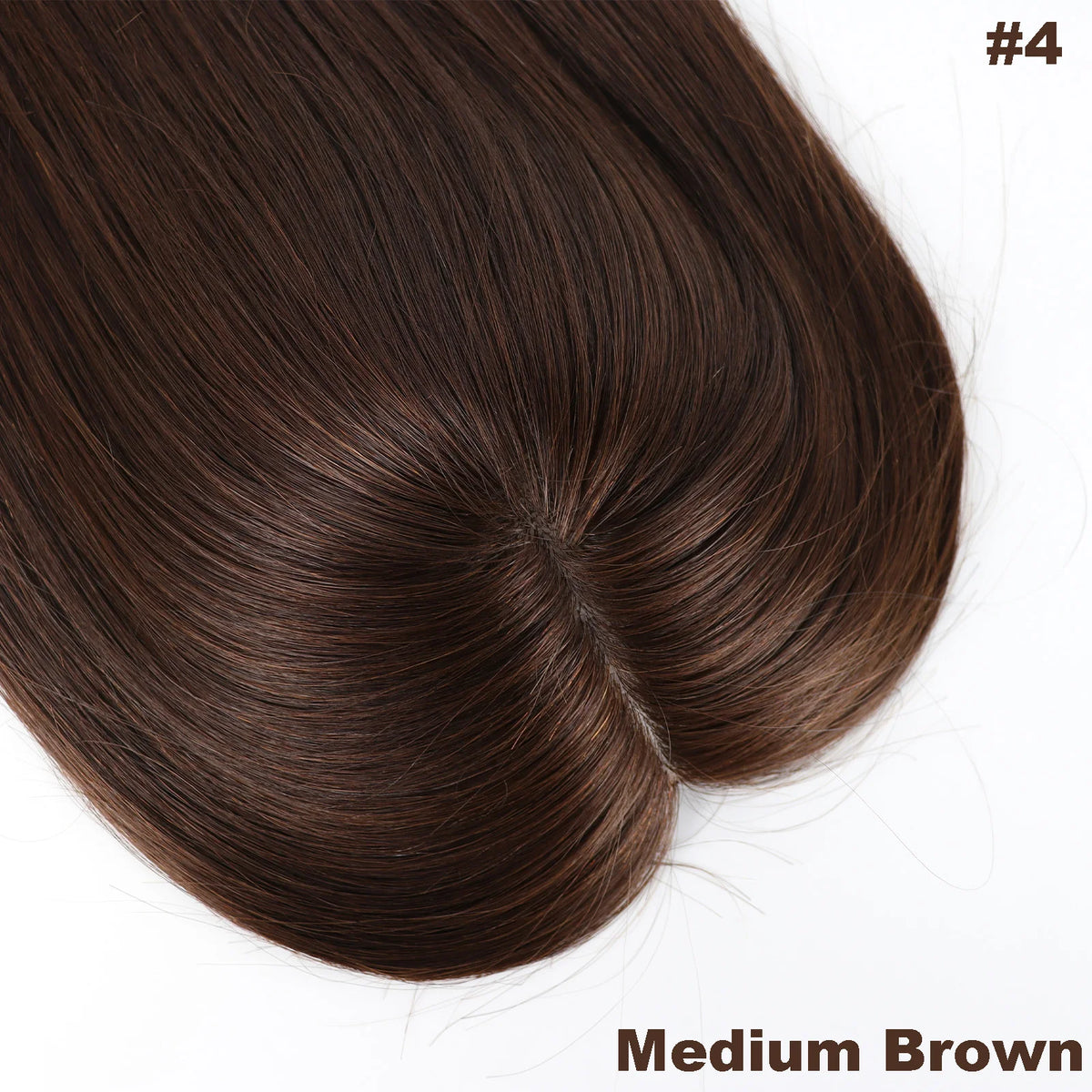 Topper Capillaire Femme Cheveux Humains Remy Base Soie 12x13cm 150% – CLEVI Paris