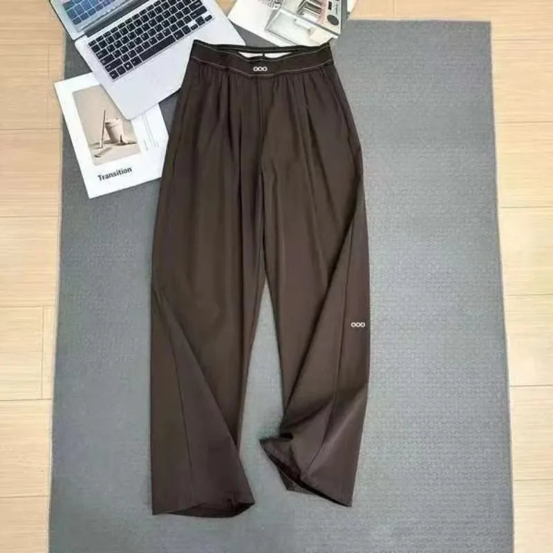 Pantalon femme taille haute à jambes larges – CLEVI Paris
