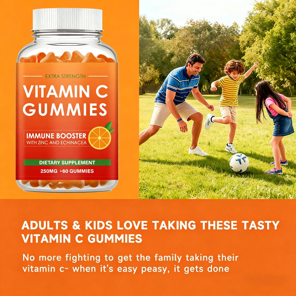 Vitamine C, 60 gommes à mâcher – CLEVI Paris
