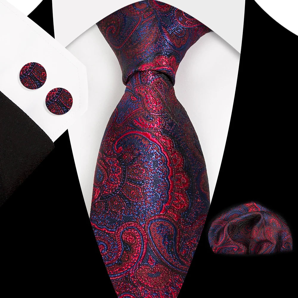 Ensemble Cravate Soie Paisley Homme – CLEVI