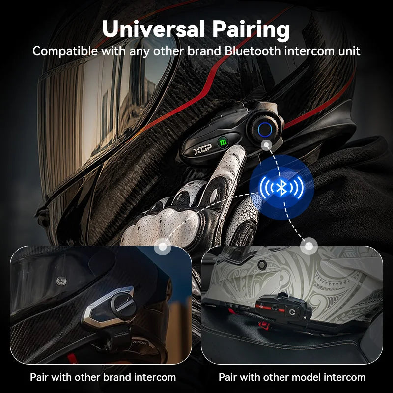 Intercom Moto XGP X10 Bluetooth 5.3 IP67 10 Riders – CLEVI Paris
