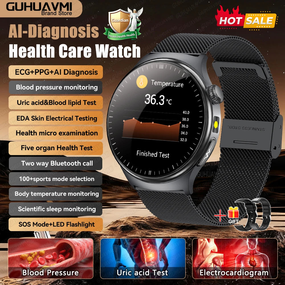 Montre GUHUAVMI ET475 AMOLED Bluetooth – CLEVI Paris