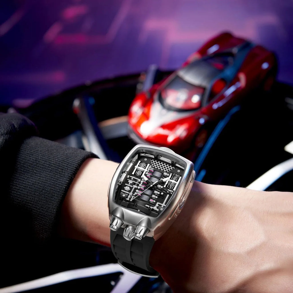 Montre STARPERISH W01 style futuriste – CLEVI Paris