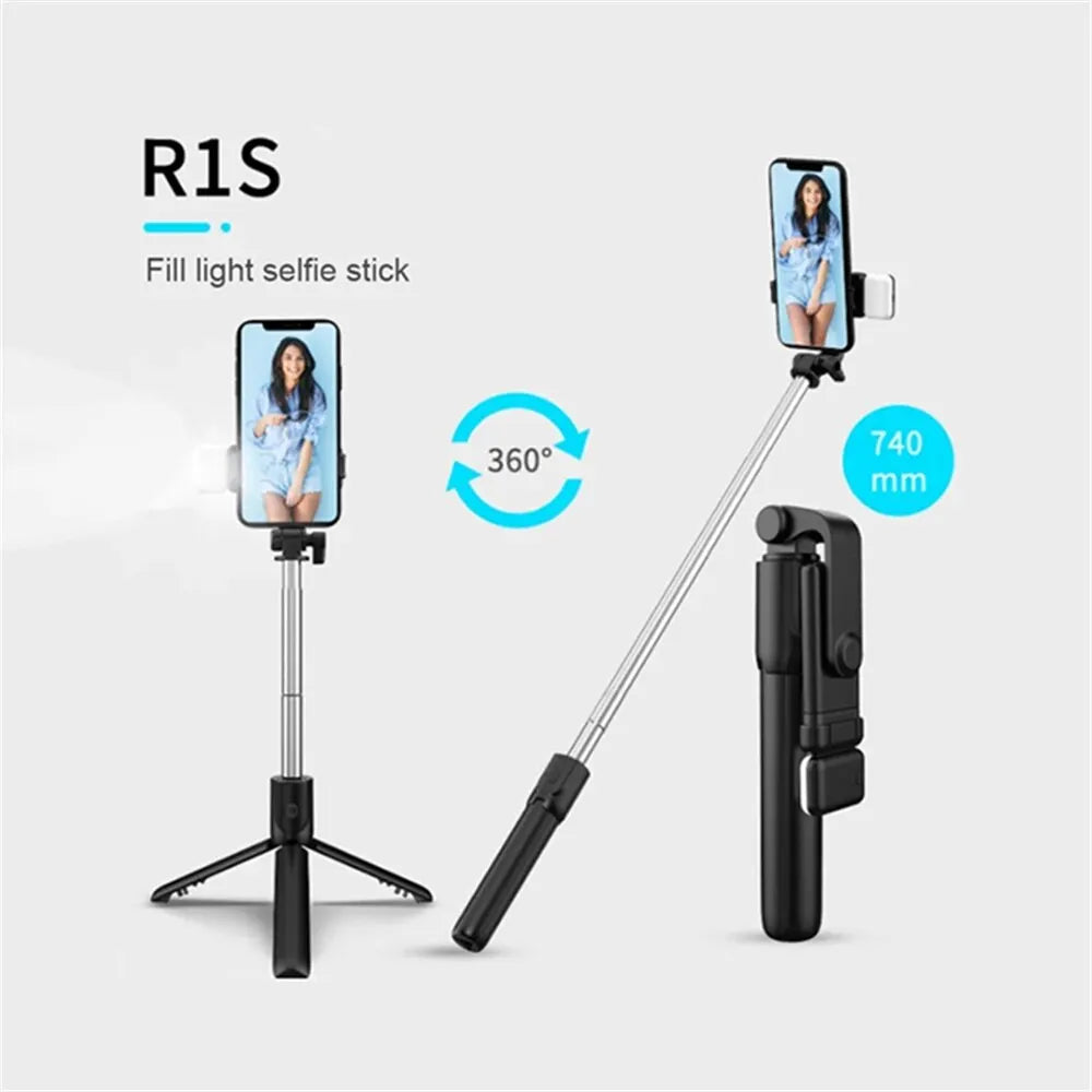 Trépied perche selfie Bluetooth R1 – CLEVI Paris