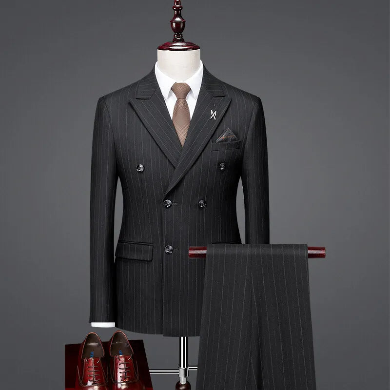 Costume homme trois pièces croisé – CLEVI Paris