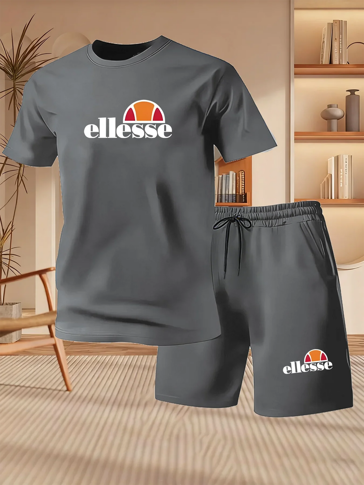 Ensemble homme t-shirt et short en polyester – CLEVI Paris
